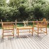 vidaXL Garden Chairs 2 pcs 91x62x94 cm Solid Wood Teak