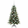 vidaXL Artificial Hinged Christmas Tree Green 120 cm PE and PVC