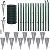 vidaXL Euro Fence Steel 25x1.7 m Green