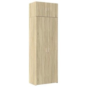 vidaXL Storage Cabinet Sonoma Oak 70x42.5x225 cm Engineered Wood