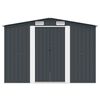 vidaXL Garden Shed 257x298x178 cm Metal Anthracite