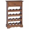 vidaXL Wine Rack Solid Mahogany Wood