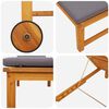 vidaXL Sun Lounger 2 pcs Brown 53 x 202 x 89cm Solid Acacia wood