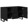 vidaXL Sideboard Black oak 100 x 36 x 60 cm Engineered wood