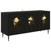 vidaXL TV Cabinet BREMEN 102 x 33 x 51 cm Black Oak Engineered Wood