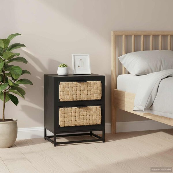 vidaXL Bedside Cabinet 40x30x50 cm Solid Mango Wood