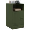 vidaXL Bedside Cabinet Olive Green 34.5x39x62 cm Steel