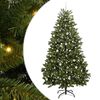 vidaXL Artificial Hinged Christmas Tree Green 240 cm PVC and Steel