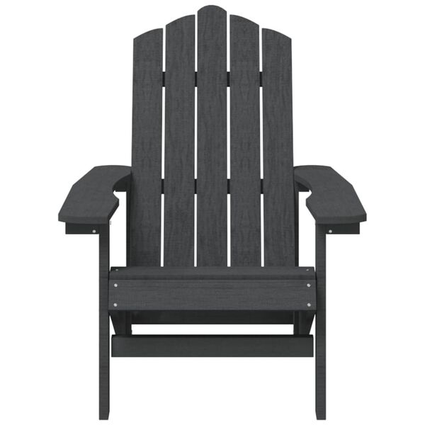 vidaXL Garden Adirondack Chairs 2 pcs HDPE Anthracite