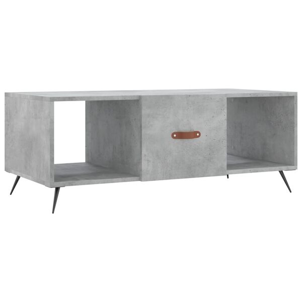 vidaXL Coffee Table Concrete Grey 102x50x40 cm Engineered Wood