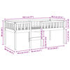 vidaXL Children's Bed without Mattress White 90x190 cm Solid Wood Pine