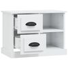 vidaXL Bedside Cabinet High Gloss White 60x35.5x45 cm