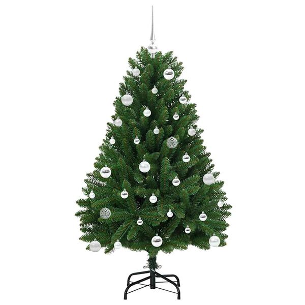 vidaXL Artificial Christmas Tree Green 150 cm PVC and Metal