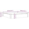 vidaXL Garden Raised Bed with Liner 120x120x25 cm Solid Wood Fir