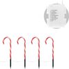 Ambiance Christmas Candy Cane Lights Set 8 Piece