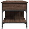 vidaXL Coffee Table Brown Oak 100x50x50 cm Engineered Wood and Metal