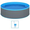 vidaXL Splasher Pool with Hanging Skimmer and Pump 350x90 cm Grey