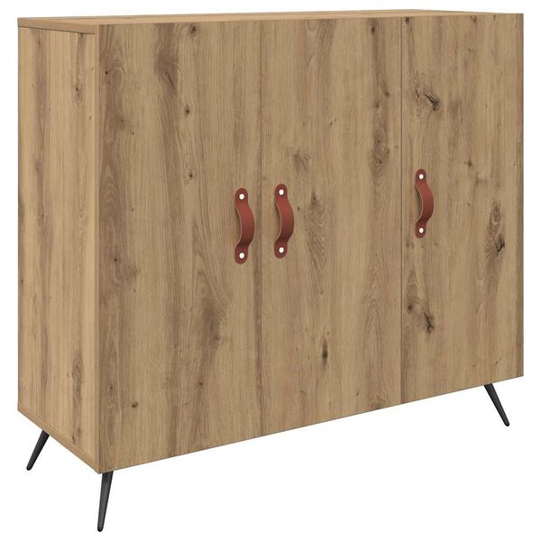 vidaXL Sideboard Artisan Oak 89.5 x 34 x 80 cm Engineered Wood