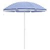 vidaXL Garden Parasol 263 x 263 x 272 cm 170T Polyester Blue and White