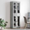 vidaXL Highboard FLORIN Concrete Grey 60 x 35 x 182 cm Engineered Wood