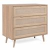 Finori Chest of Drawers Bali 03A Sonoma Oak and Cane Print