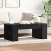 vidaXL Coffee Table Black Oak 102 x 55 x 42 cm Engineered Wood