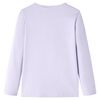 Kids' T-shirt with Long Sleeves Light Lilac 116