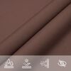 vidaXL Sunshade Sail Oxford Fabric Triangular 3.5x3.5x4.9 m Brown