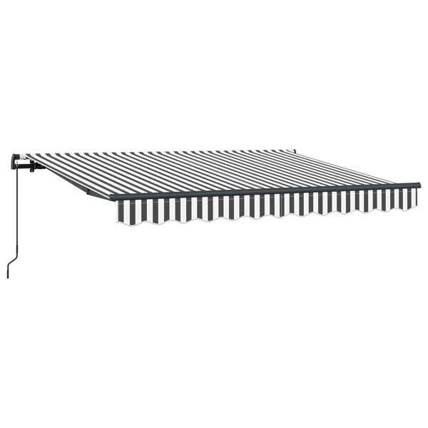 vidaXL Retractable Awning Manual Anthracite 300 x 200 cm Fabric