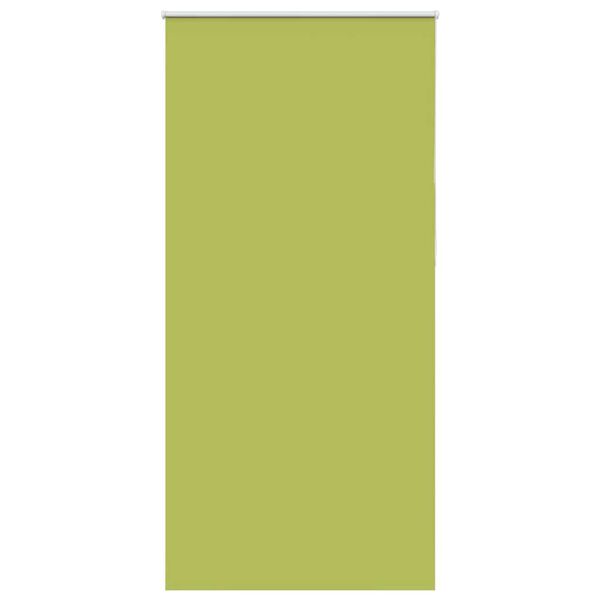 vidaXL Roller Blind Blackout Leaves Green 110x230 cm Fabric Width 105.7 cm Polyester