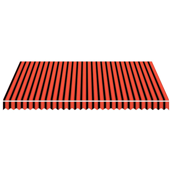 vidaXL Awning Top Sunshade Canvas Orange and Brown 4x3 m