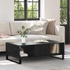 vidaXL Coffee Table Black Oak 104 x 60 x 35 cm Engineered Wood