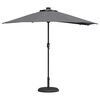 vidaXL Garden Parasol Anthracite 294 x 150 x 223 cm Fabric