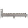 vidaXL Bed Frame with LED without Mattress Grey Sonoma 120x200 cm