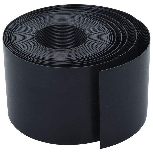 vidaXL Garden Edging Black 10 m 15 cm PE