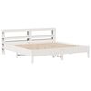 vidaXL Bed Frame without Mattress White 180x200 cm Super King Solid Wood Pine