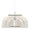 vidaXL Pendant Lamp Bamboo 40 W 34x14.5 cm Semicircle E27