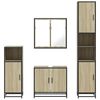 vidaXL 4&nbsp;Piece Bathroom Furniture Set&nbsp;Sonoma Oak Engineered Wood