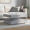vidaXL Coffee Table 360-Degree Rotatable Grey Sonoma 70x70x34.5 cm