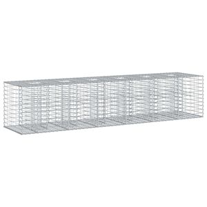 vidaXL Gabion Raised Bed 2 pcs 260 x 60 x 55 cm Galvanised Steel
