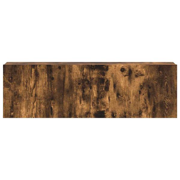 vidaXL 3 Piece TV Cabinet Set Smoked Oak Engineered Wood