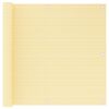 vidaXL Balcony Screen Beige 90x500 cm HDPE