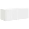 vidaXL TV Cabinet Set Wall-mounted 2 pcs White Engineered Wood