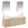 vidaXL Bathroom Cabinet Set 5 pcs Sonoma Oak Engineered Wood