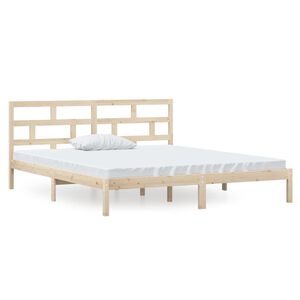 vidaXL Bed Frame without Mattress Double Solid Wood