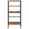 vidaXL Bookshelf Smoked Oak 40 x 29.5 x 81 cm Engineered Wood