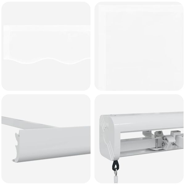 vidaXL Retractable Awning White 350 x 250 cm Fabric and Metal