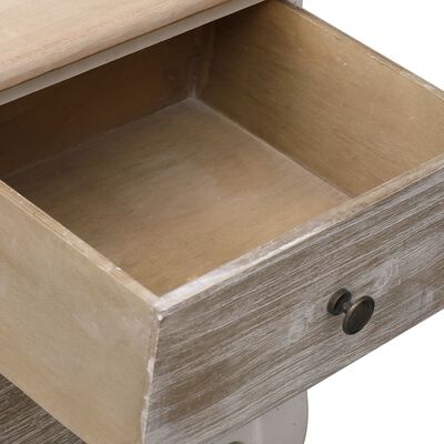 vidaXL Bedside Cabinet 35x30x50 cm Paulownia Wood