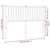 vidaXL Metal Replace Headboard Black 120 cm