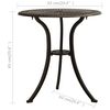 vidaXL Garden Table Bronze 62x62x65 cm Cast Aluminium